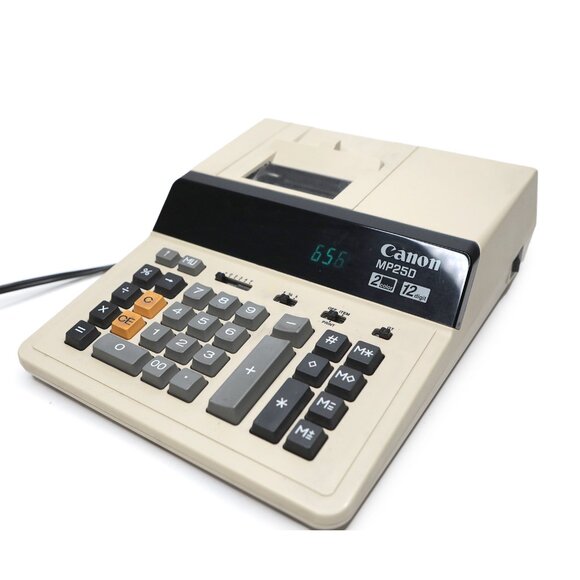 Vintage Canon MP250 Printing Desk Calculator Adding Machine Large Display TESTED - Picture 2 of 12